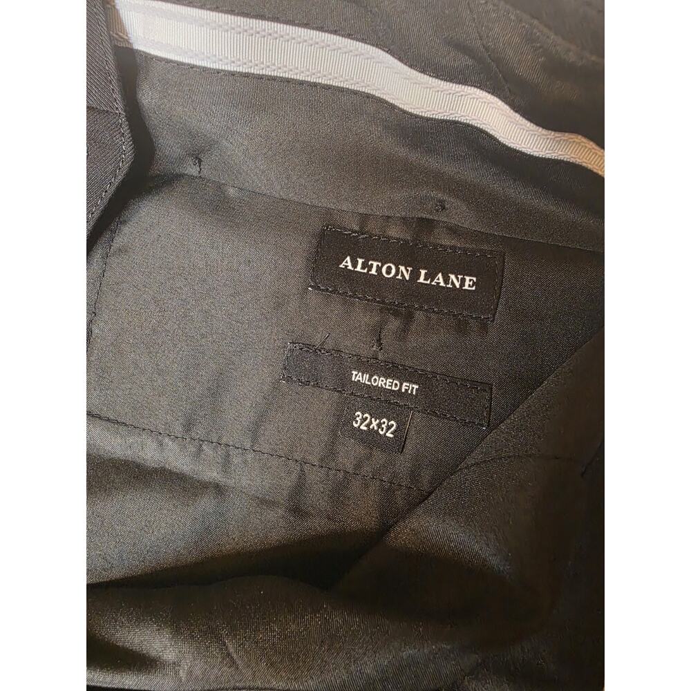 ALTON LANE Mercantile Trouser Black Tailored Dress Pants Poly Blend 32x32 NWT - Picture 4 of 7